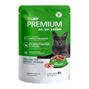 Vitalcan Premium En Su Salsa Pouch Trocitos con Sardina — Gato Adulto 85g