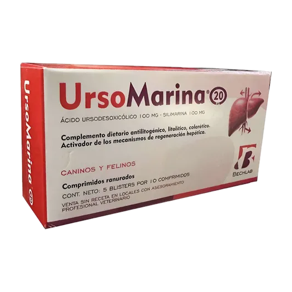 UrsoMarina 20 Bechlab Tira 10 comprimidos | Hepatoprotector