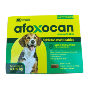 Afoxocan 4-10kg | Antiparasitario Masticable para Perros | Pulgas y Garrapatas