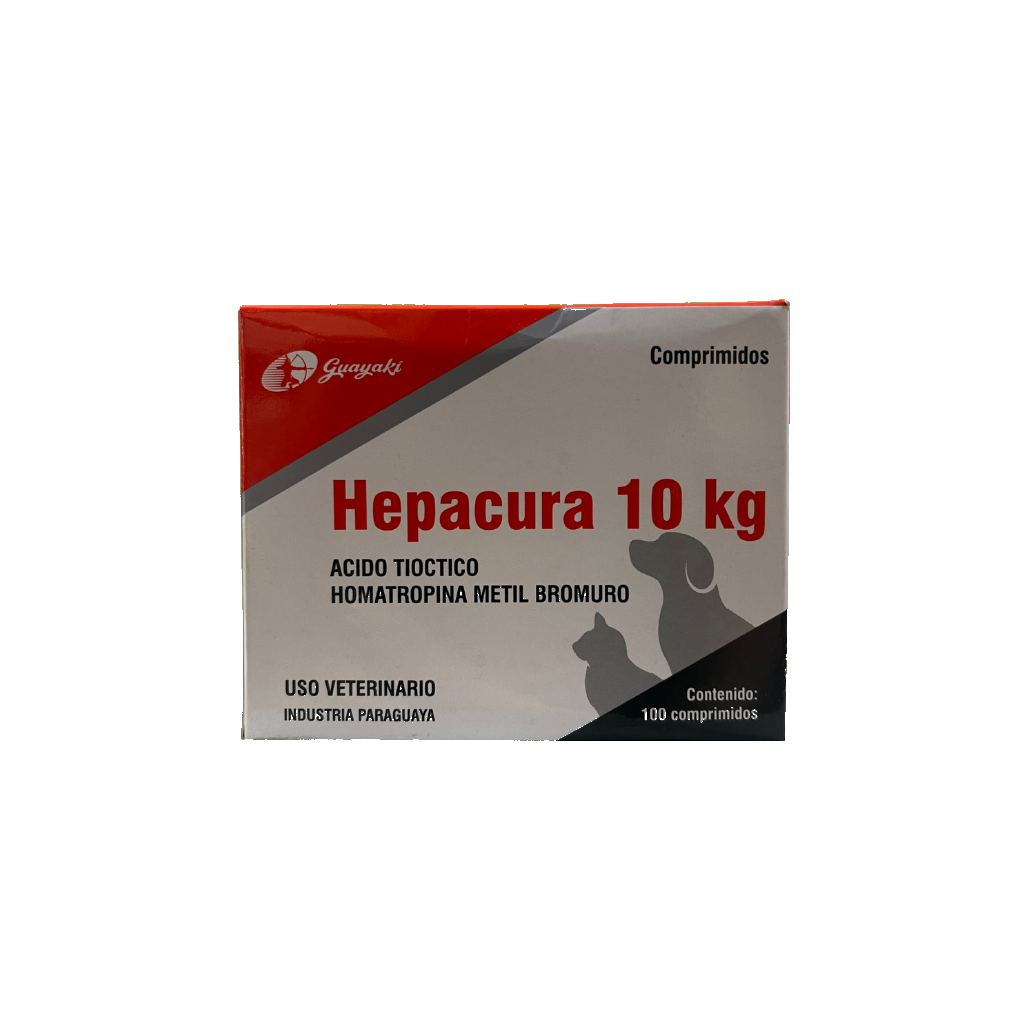 Hepacura 10kg * Blister 10 comp — Suplemento Hepático para Perros y Gatos