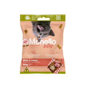 Monello Bites Gatos Castrados Pavo y Avena 80g | Snack Bajo en Calorías