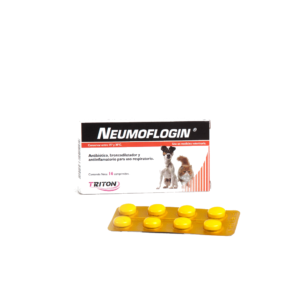 Neumoflogin Comprimidos Tira * 8 comp | Antibiótico Respiratorio para Perros y Gatos