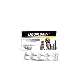 Uroflogin Comprimidos 16 comp | Antibiótico Urinario para Perros y Gatos
