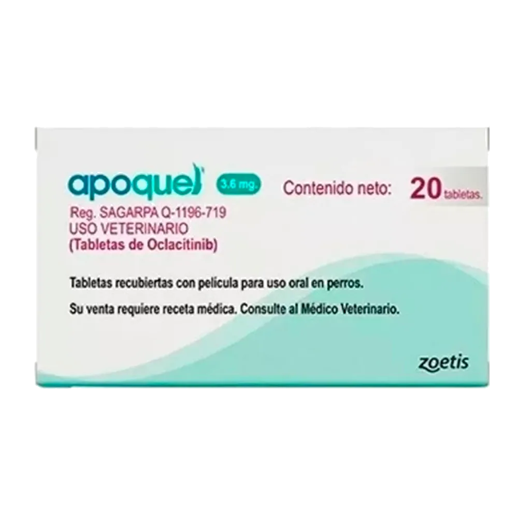 Apoquel 3.6 mg 20 Tabletas — Antipruriginoso para Perros | Zoetis