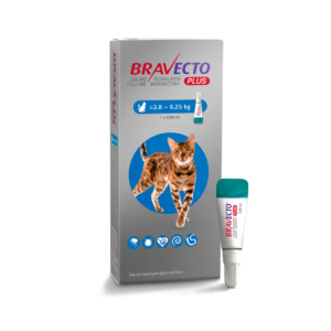 Bravecto Plus Gatos 2,8-6,25kg — Antipulgas, Garrapatas y Antiparasitario Interno | MSD