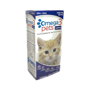 Omega 3 Pets Gatos 125ml — Fish Oil EPA+DHA para Pelo y Piel | SPES