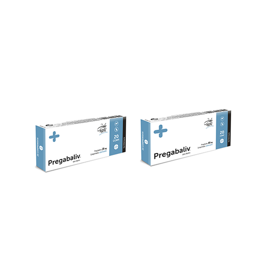 Pregabaliv 20 mg 20 Comprimidos — Perros y Gatos | John Martin