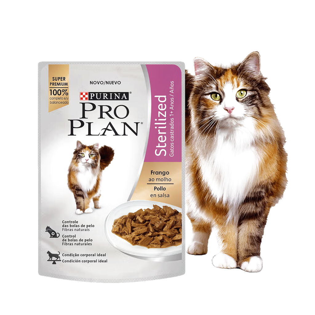 Pro Plan Sterilized Sobre Pollo en Salsa — Alimento Húmedo para Gatos Castrados | Purina