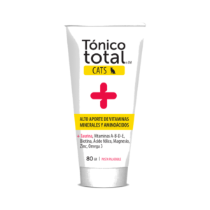 Tónico Total Cats 80g | Pasta Palatable Taurina + Vitaminas + Minerales + Omega 3 para Gatos