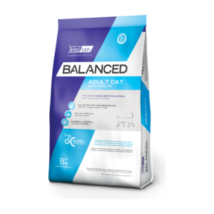 Vitalcan Balanced Adult Cat * 7.5Kg — Salud Urinaria, Cardíaca y Control de Bolas de Pelo para Gatos Adultos