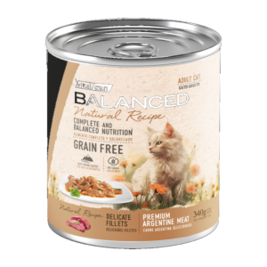 Vitalcan Balanced Gato Adulto Carne Argentina 340g — Alimento Húmedo Grain Free | Vitalcan