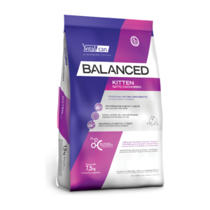 Vitalcan Balanced Kitten * 7.5kg — Óptimo Crecimiento, Desarrollo Dental y Óseo para Gatos Cachorros
