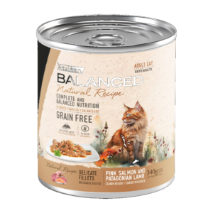 Vitalcan Balanced Gato Adulto Salmón y Cordero Patagónico 340g — Húmedo Grain Free | Vitalcan