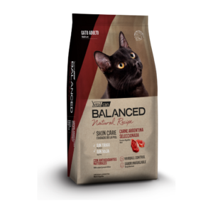 Vitalcan Balanced Natural Recipe Gato Adulto Carne Argentina * 3kg — Sin Trigo ni Soja | Vitalcan