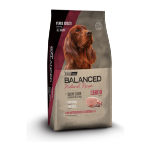 Vitalcan Balanced Natural Recipe Perro Adulto Cerdo * 3kg — Sin Trigo ni Soja | Vitalcan