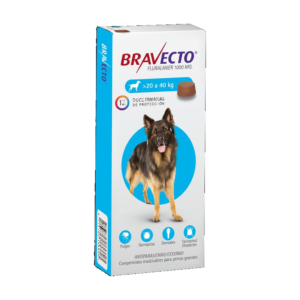 Bravecto Fluralaner 1000mg — Antiparasitario Externo de 12 Semanas para Perros Grandes (20-40kg)