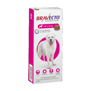 Bravecto Fluralaner 1400mg — Antiparasitario Externo de 12 Semanas para Perros Muy Grandes (40-56kg)