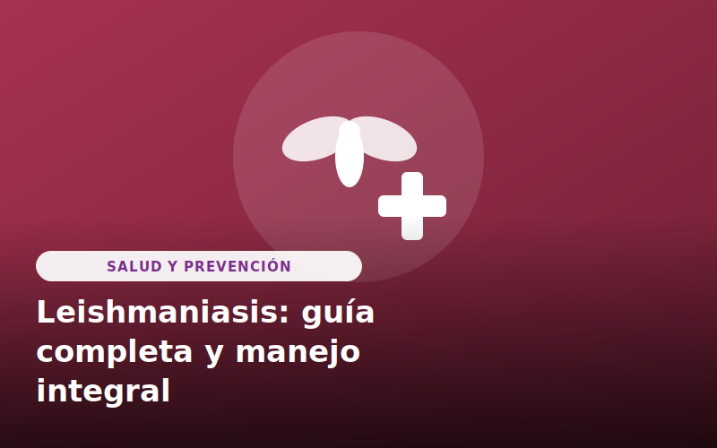 Leishmaniasis: guía completa y manejo integral