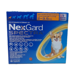 NexGard Spectra de 2 a 3.5 kg | Antiparasitario Perros