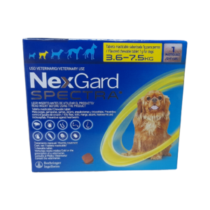 NexGard Spectra para Perros 3,6-7,5kg — Antiparasitario Interno y Externo