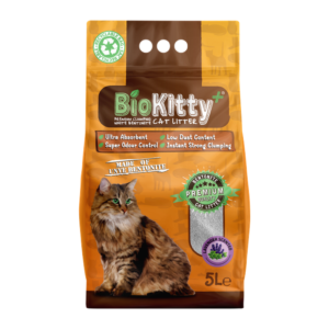 Arena para Gato BioKitty Lavanda 5L