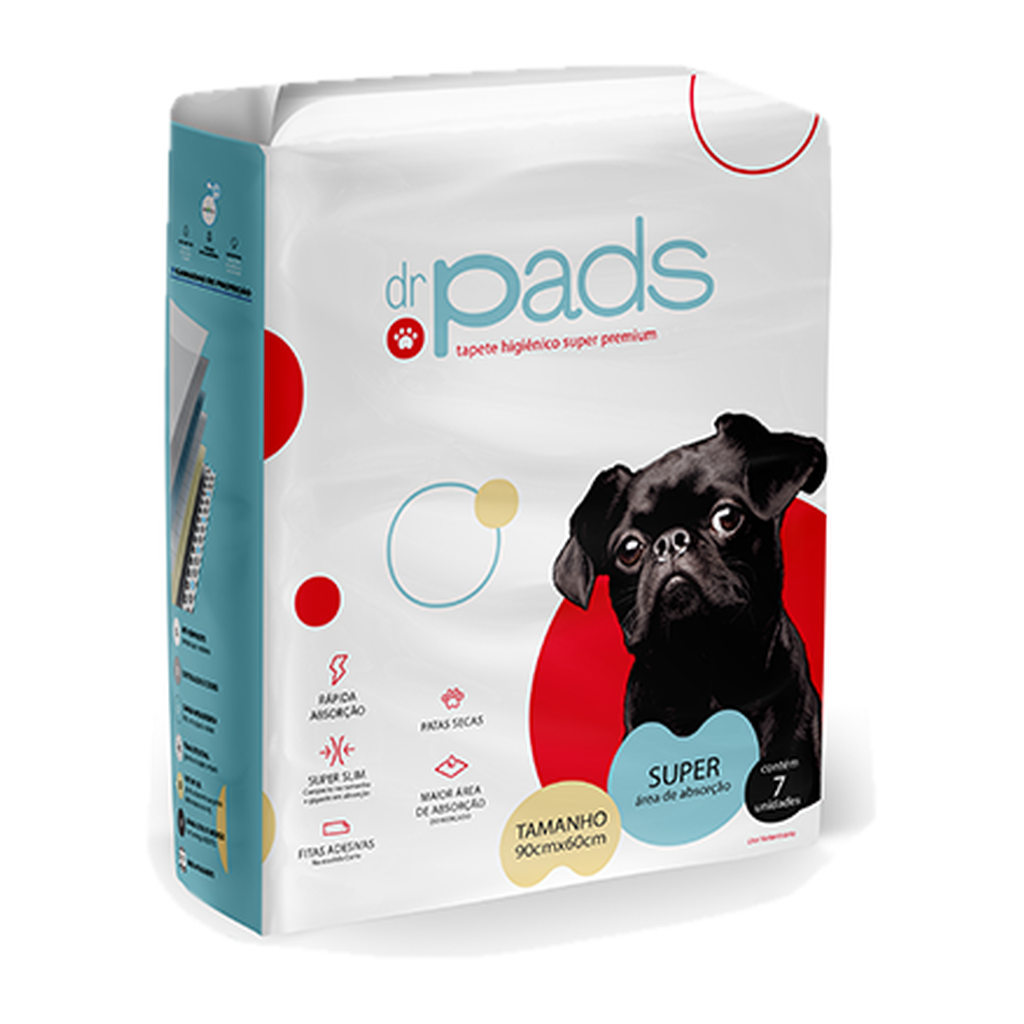Dr. Pads Super Premium Tapetes para Perros 90x60 * 7 uds