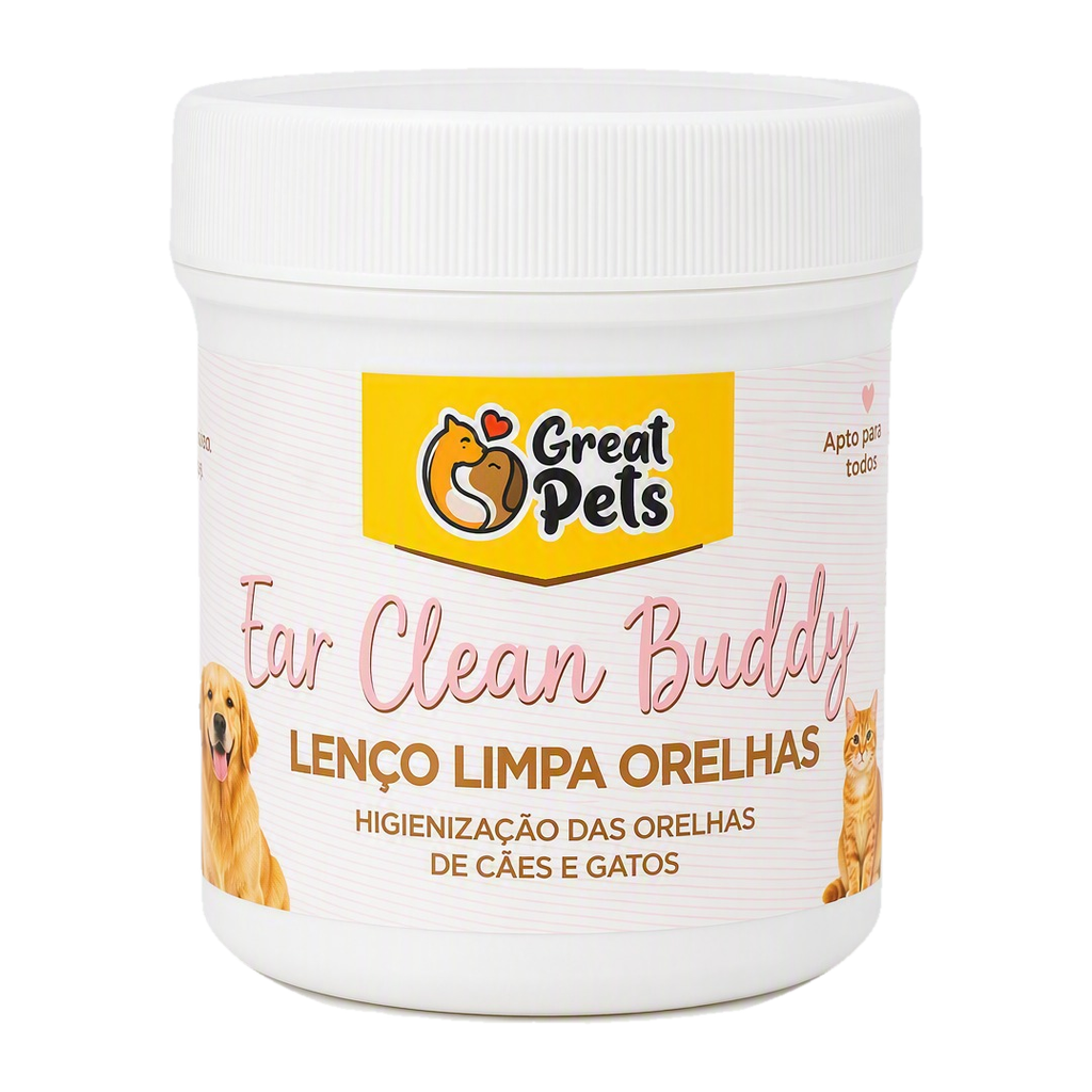 Paños Limpia Orejas para Perros y Gatos Great Pets