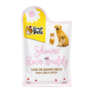 Guante de Baño Seco para Perros y Gatos Great Pets