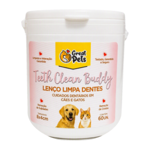 Paños Limpia Dientes para Perros y Gatos Great Pets 60 u.
